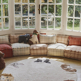 Подушка-пуф Лорена Каналс (Lorena Canals) "Этнос", розовый, 45 х 45 х 45 см